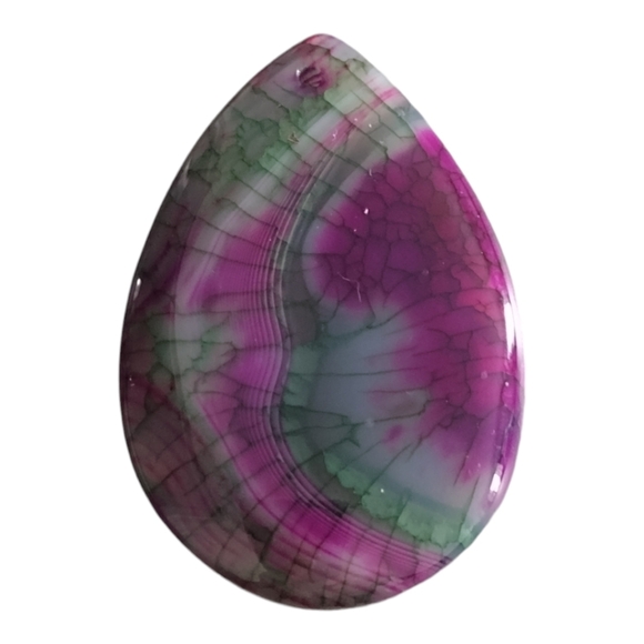 Endless Jewelry Creations Jewelry - Dragon's Veins Teardrop Agate Pendant